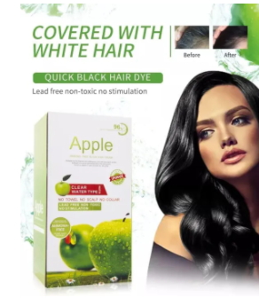 Apple Hair Color 96 Natural Black Ammonnia Free